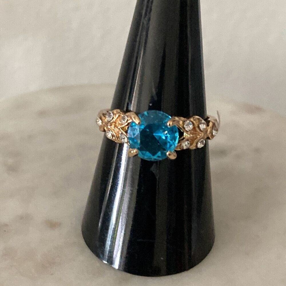 New fashion ring gold tone cz  - special occasion wedding engagement holiday